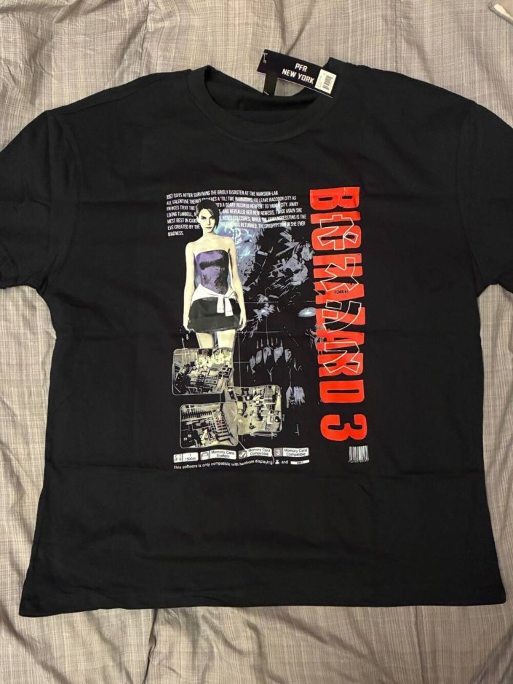 Resident Evil 3 Jill Retro VTG Style Cover Graphic T Shirt
